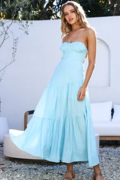 Calm and Collected Maxi Dress Blue
