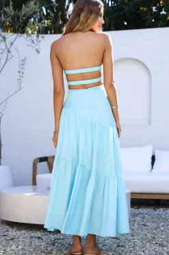 Calm and Collected Maxi Dress Blue