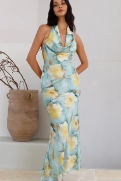 Calm Paradise Maxi Dress Blue