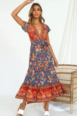 Candid Midi Dress Navy