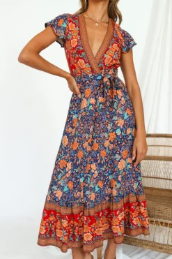 Candid Midi Dress Navy