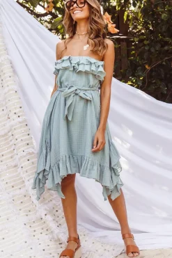 Carlotta Midi Dress Sage
