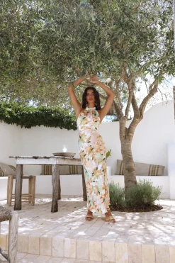 Carnival Fun Maxi Dress Yellow