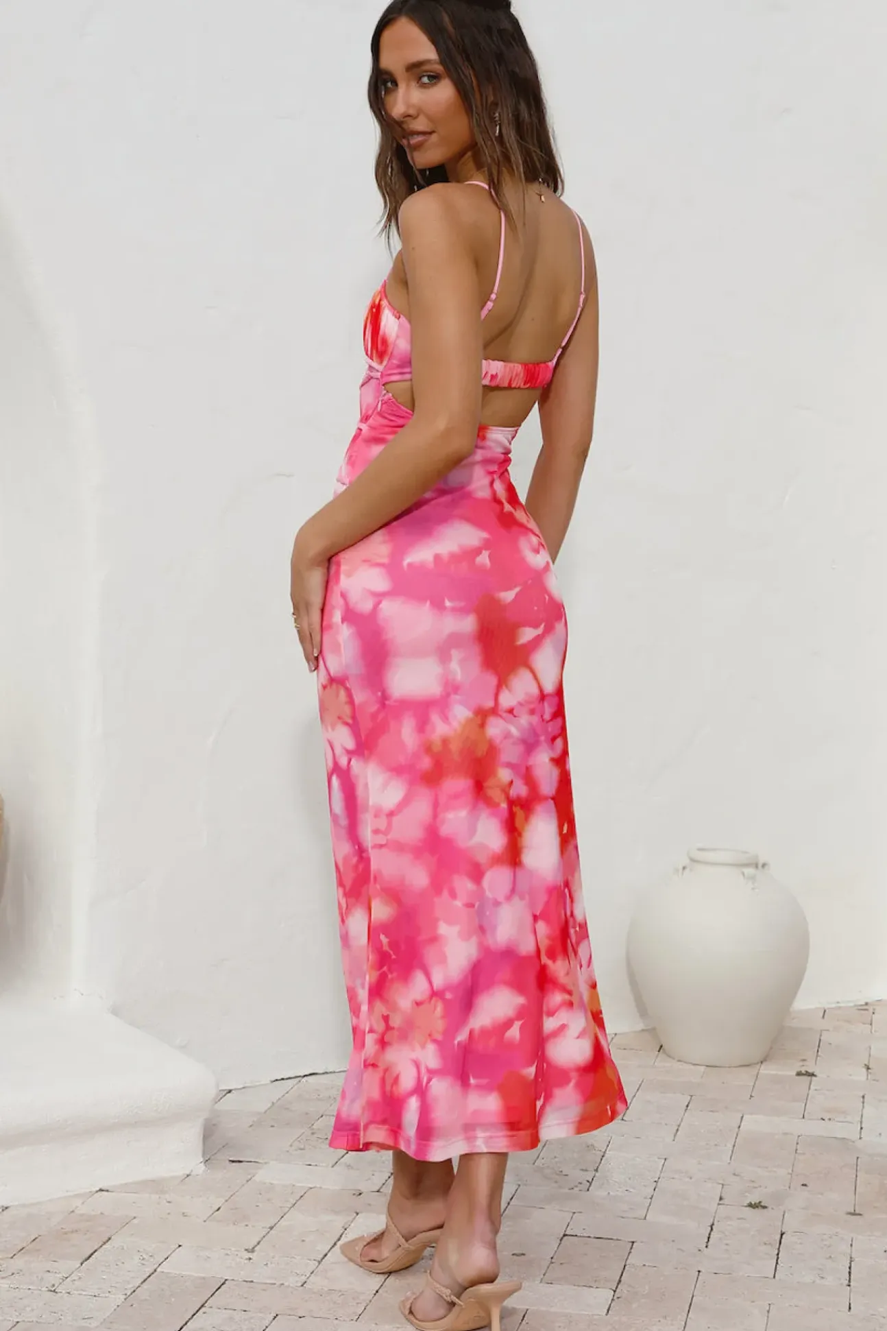Catching Feelings Maxi Dress Pink