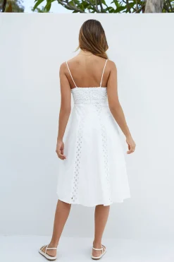 Celestial Midi Dress White