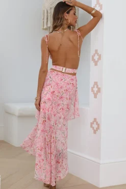 Changing Seasons Maxi Dress Pink