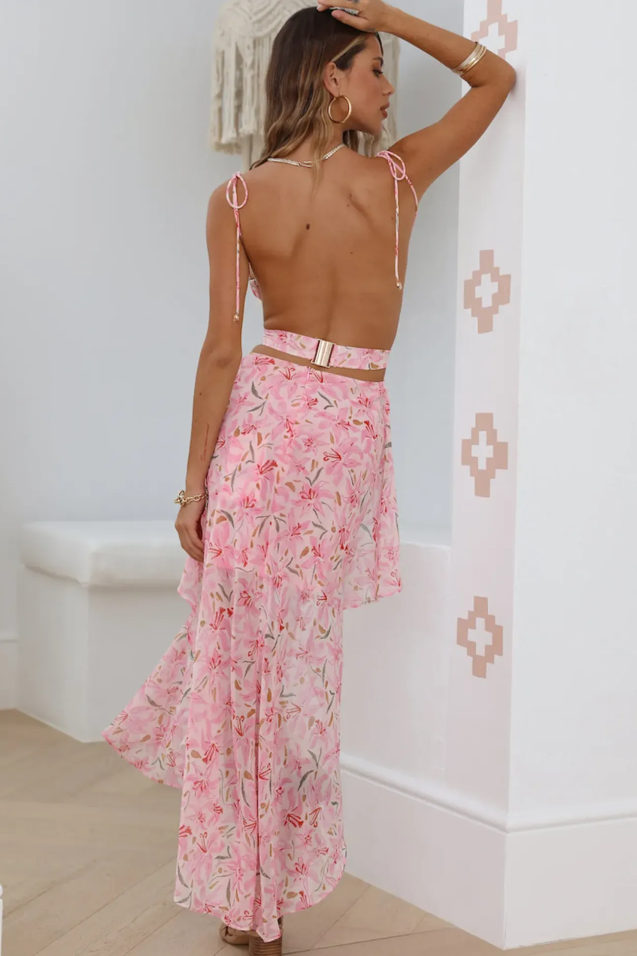 Changing Seasons Maxi Dress Pink