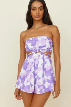 Chasing Sunshine Romper Purple