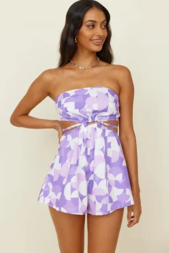 Chasing Sunshine Romper Purple