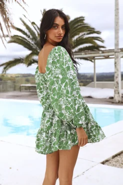 Chasing The Wind Dress Green