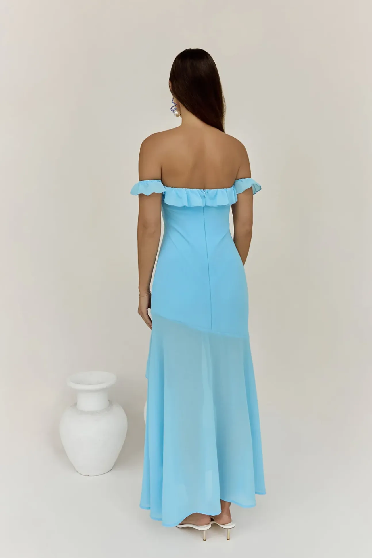 Chasing Waves Maxi Dress Blue
