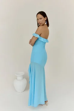 Chasing Waves Maxi Dress Blue