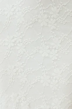 Cheers To Us One Shoulder Lace Maxi Dress White