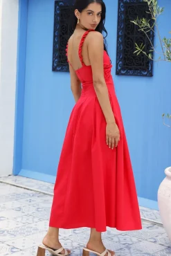 Cherry Kisses Maxi Dress Red