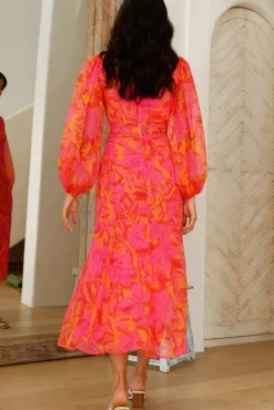 Cherry Lips Maxi Dress Red