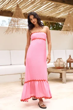Cherry On Top Maxi Dress Pink
