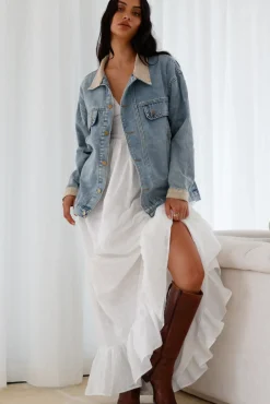 Chill Out Denim Jacket Blue