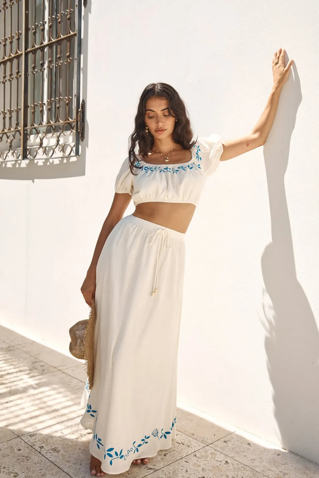 Ciao Bella Maxi Skirt Beige