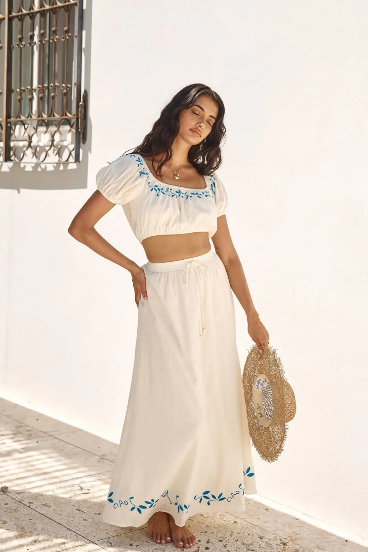 Ciao Bella Maxi Skirt Beige