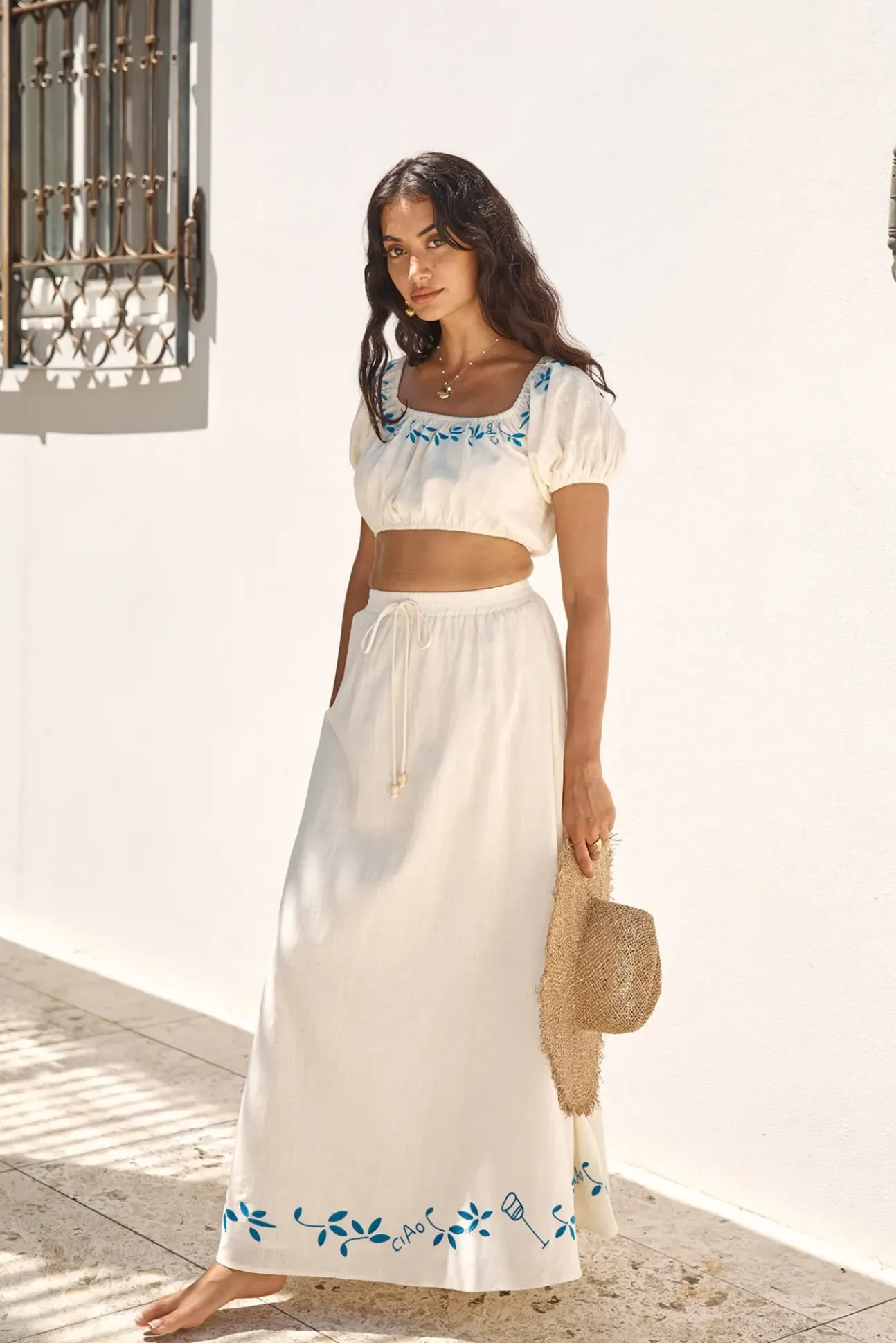 Ciao Bella Maxi Skirt Beige