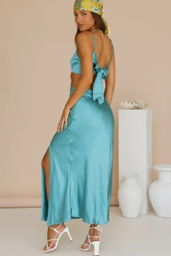 City Sunset Maxi Dress Aqua