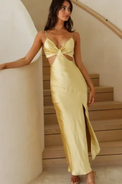 City Sunset Maxi Dress Yellow