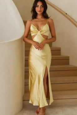 City Sunset Maxi Dress Yellow