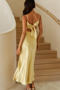 City Sunset Maxi Dress Yellow