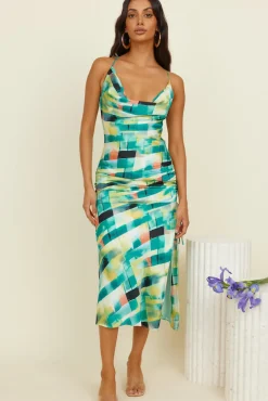 Clear Mind Maxi Dress Green