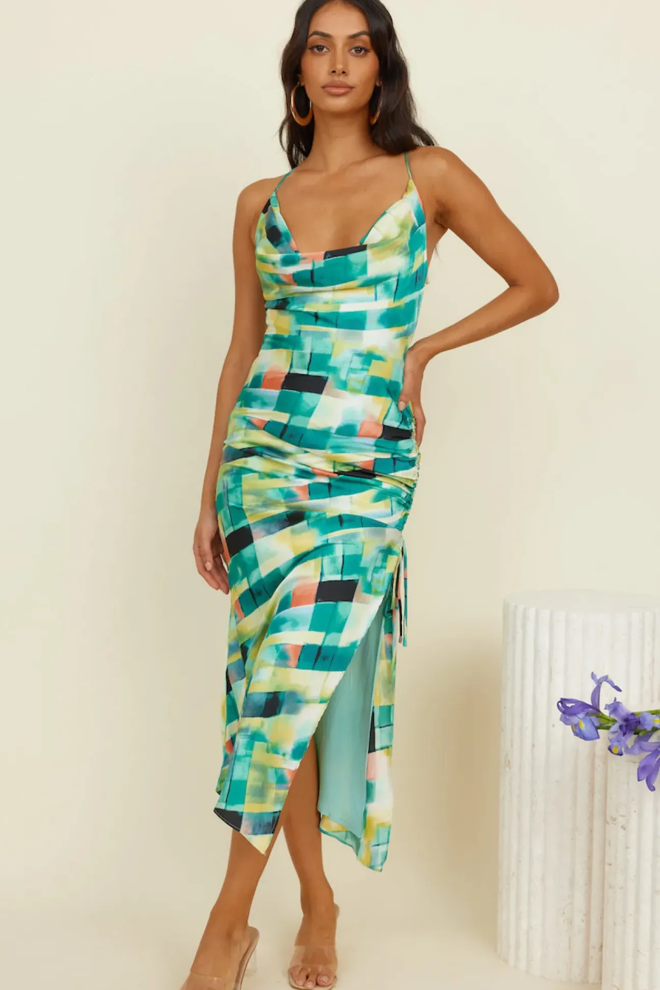 Clear Mind Maxi Dress Green