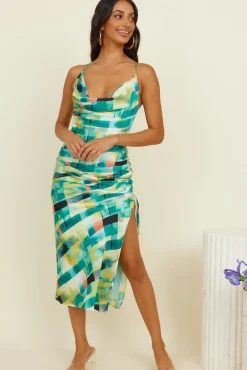 Clear Mind Maxi Dress Green