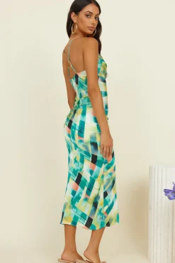 Clear Mind Maxi Dress Green