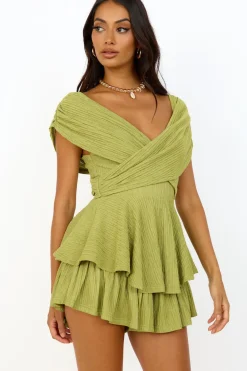 Clumsy Love Romper Apple