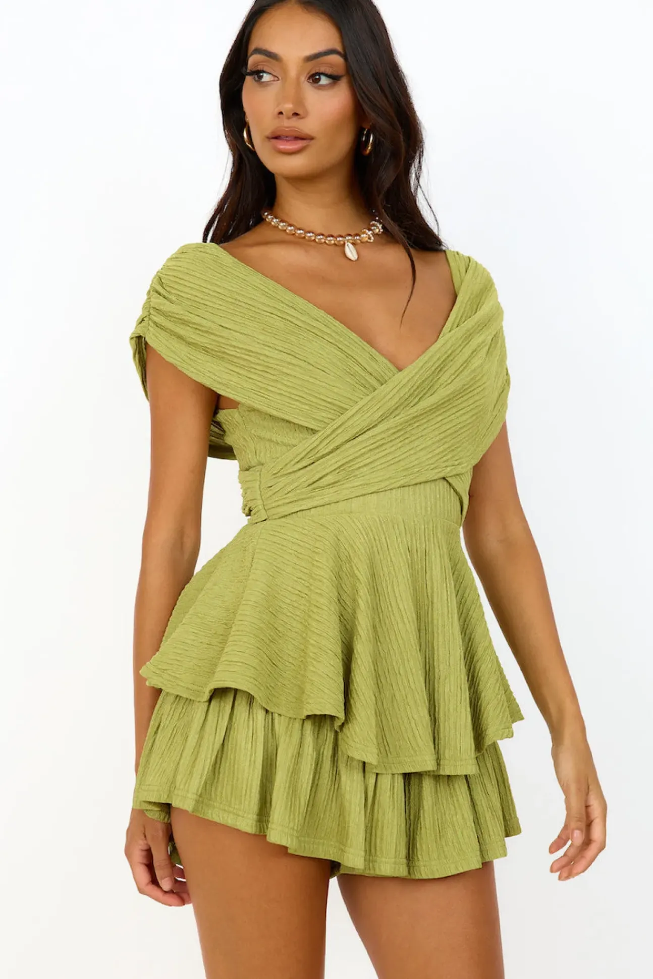 Clumsy Love Romper Apple