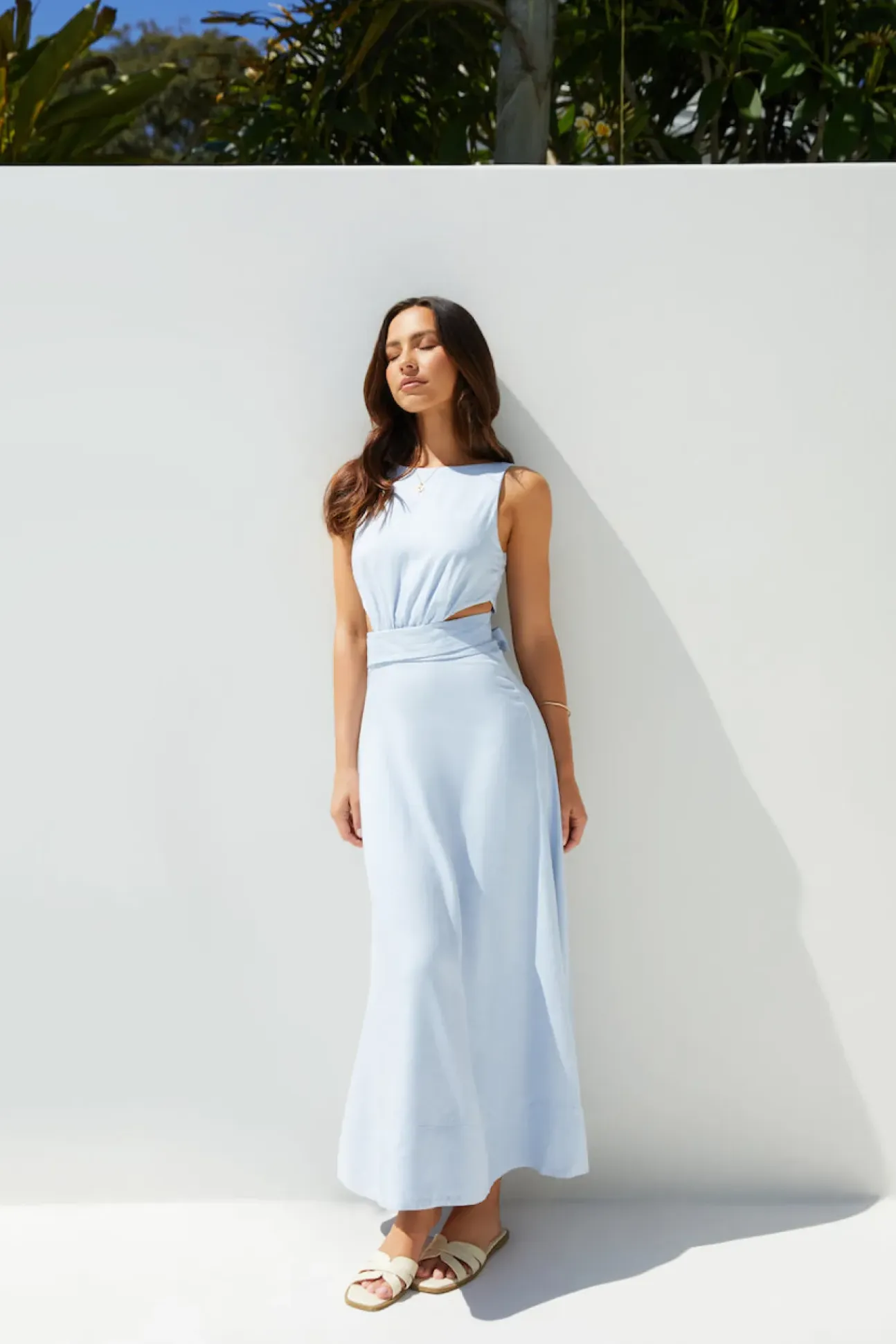 Coastal Glow Maxi Dress Blue