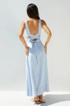 Coastal Glow Maxi Dress Blue
