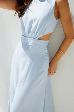 Coastal Glow Maxi Dress Blue