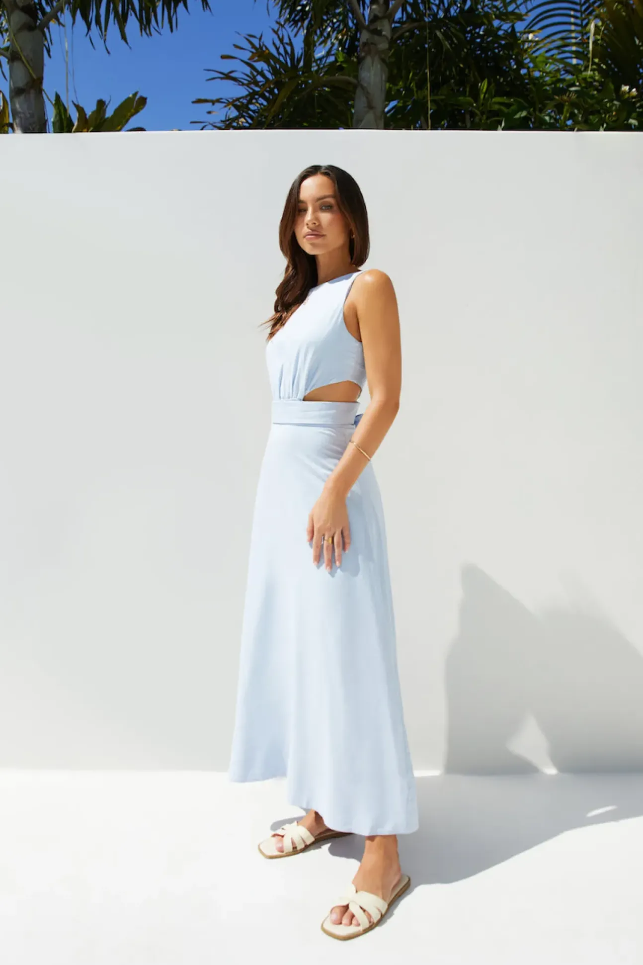 Coastal Glow Maxi Dress Blue