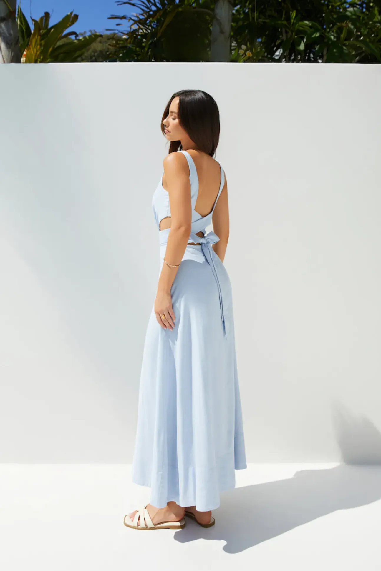 Coastal Glow Maxi Dress Blue