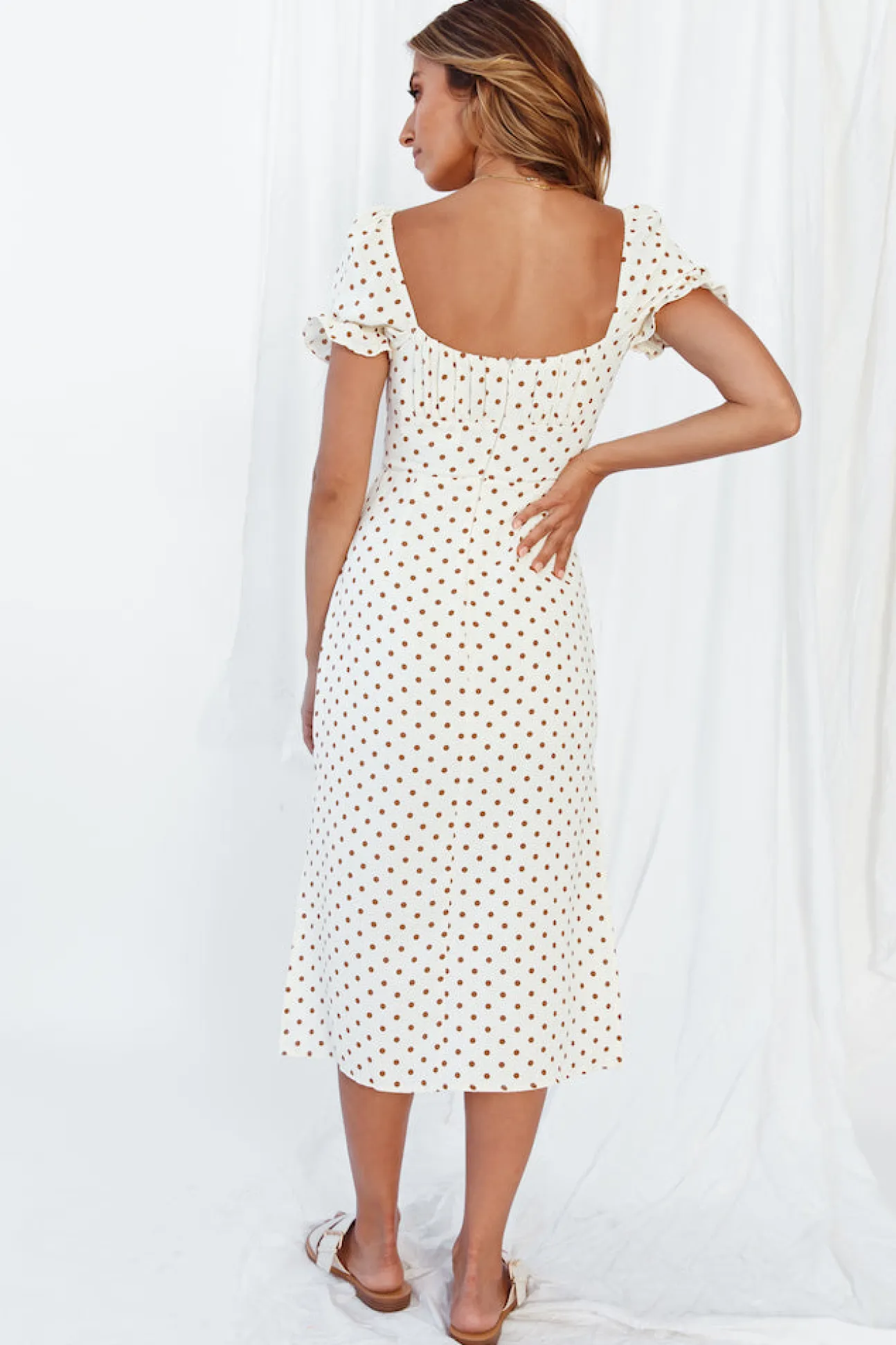 Coffee And Pastries Midi Dress