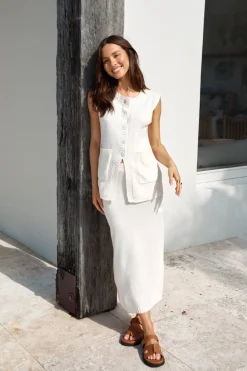 Coffee Cart Knit Set Cream