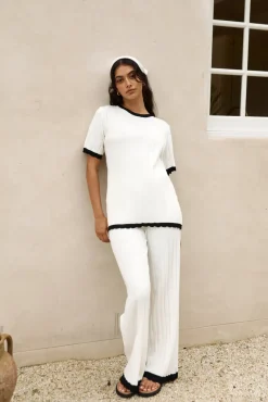 Colder Days Knit Pants White