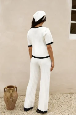 Colder Days Knit Top White