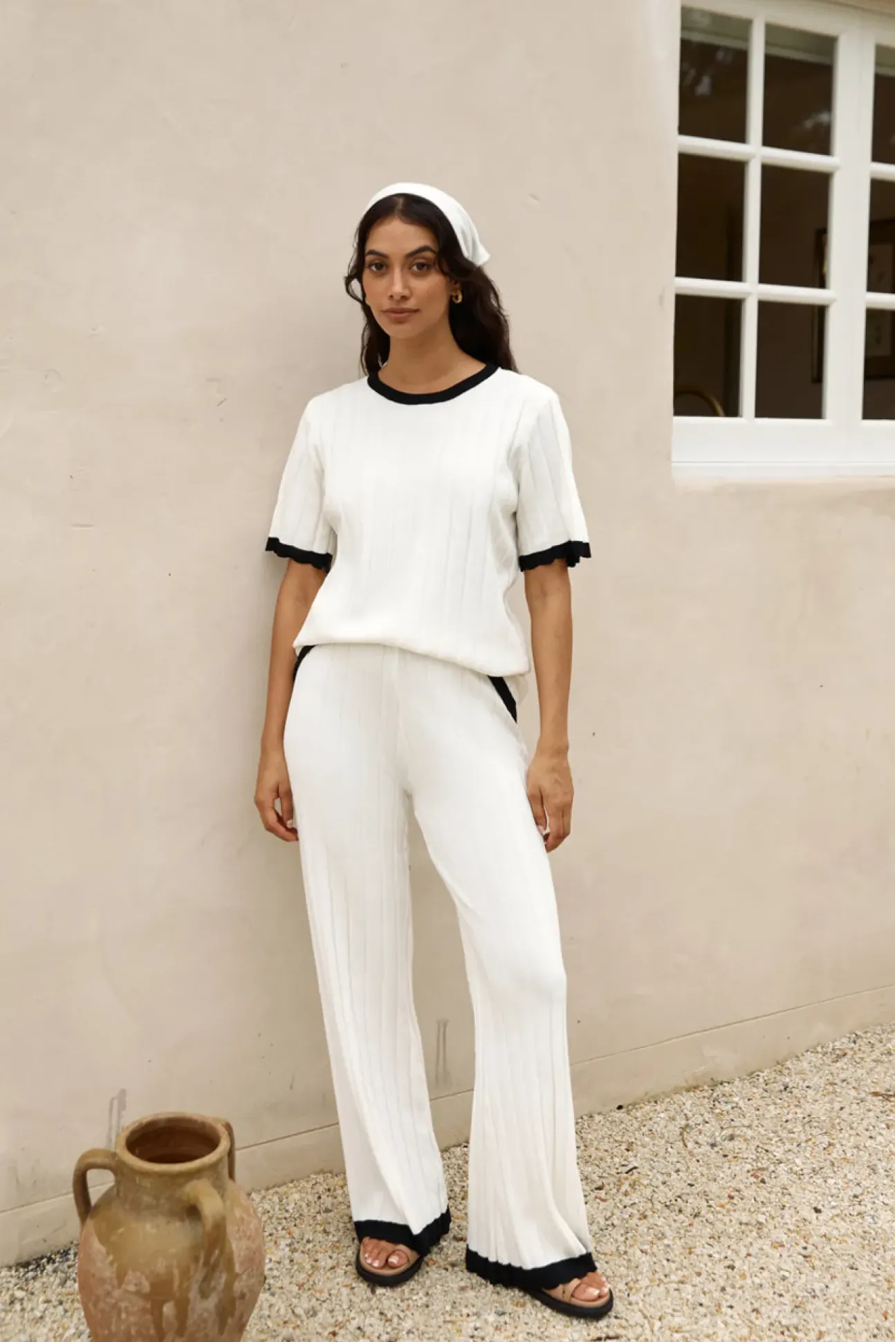 Colder Days Knit Top White