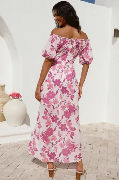 Comprehend It Midi Dress Pink