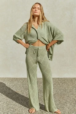 Coral Sands Pants Green