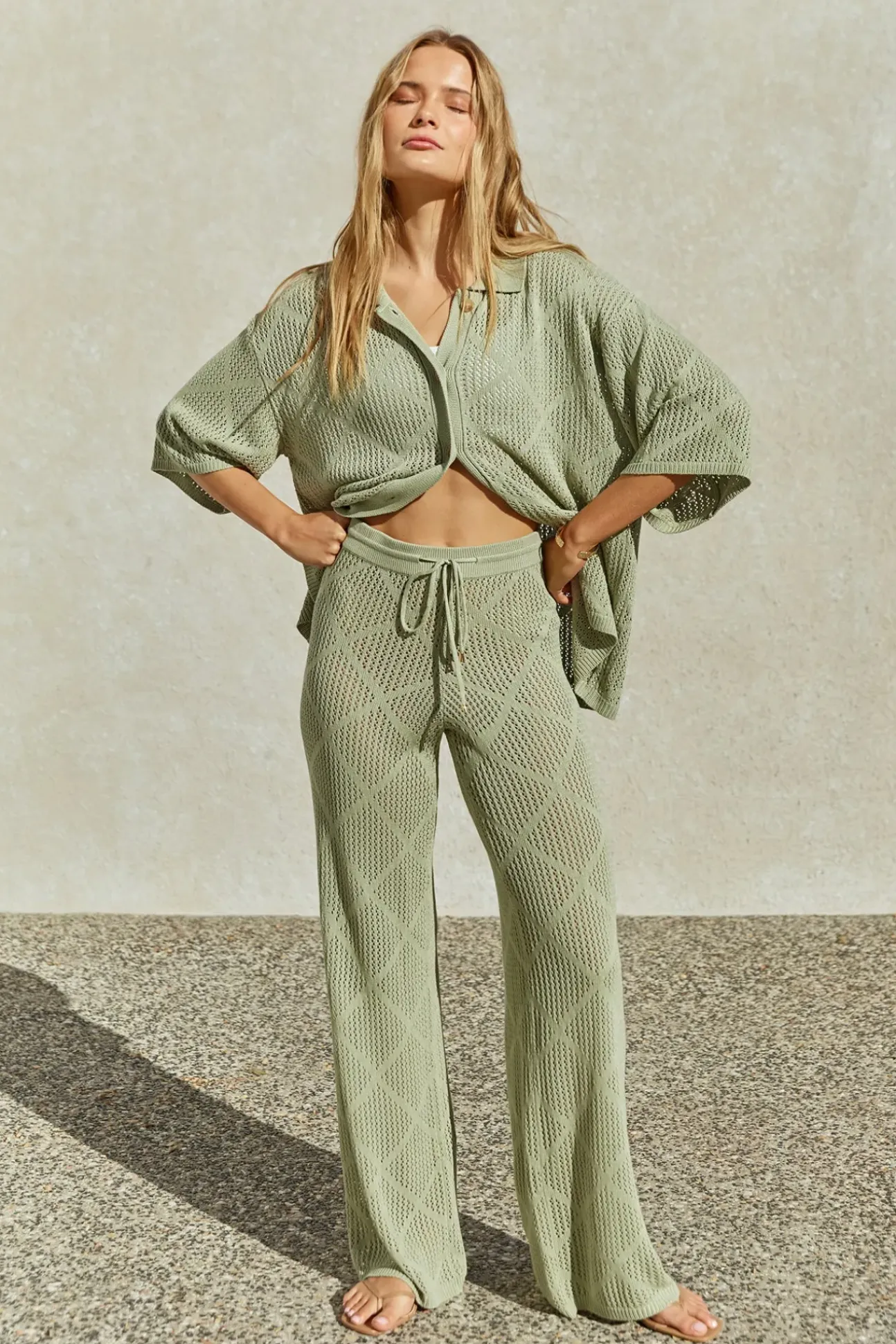 Coral Sands Pants Green