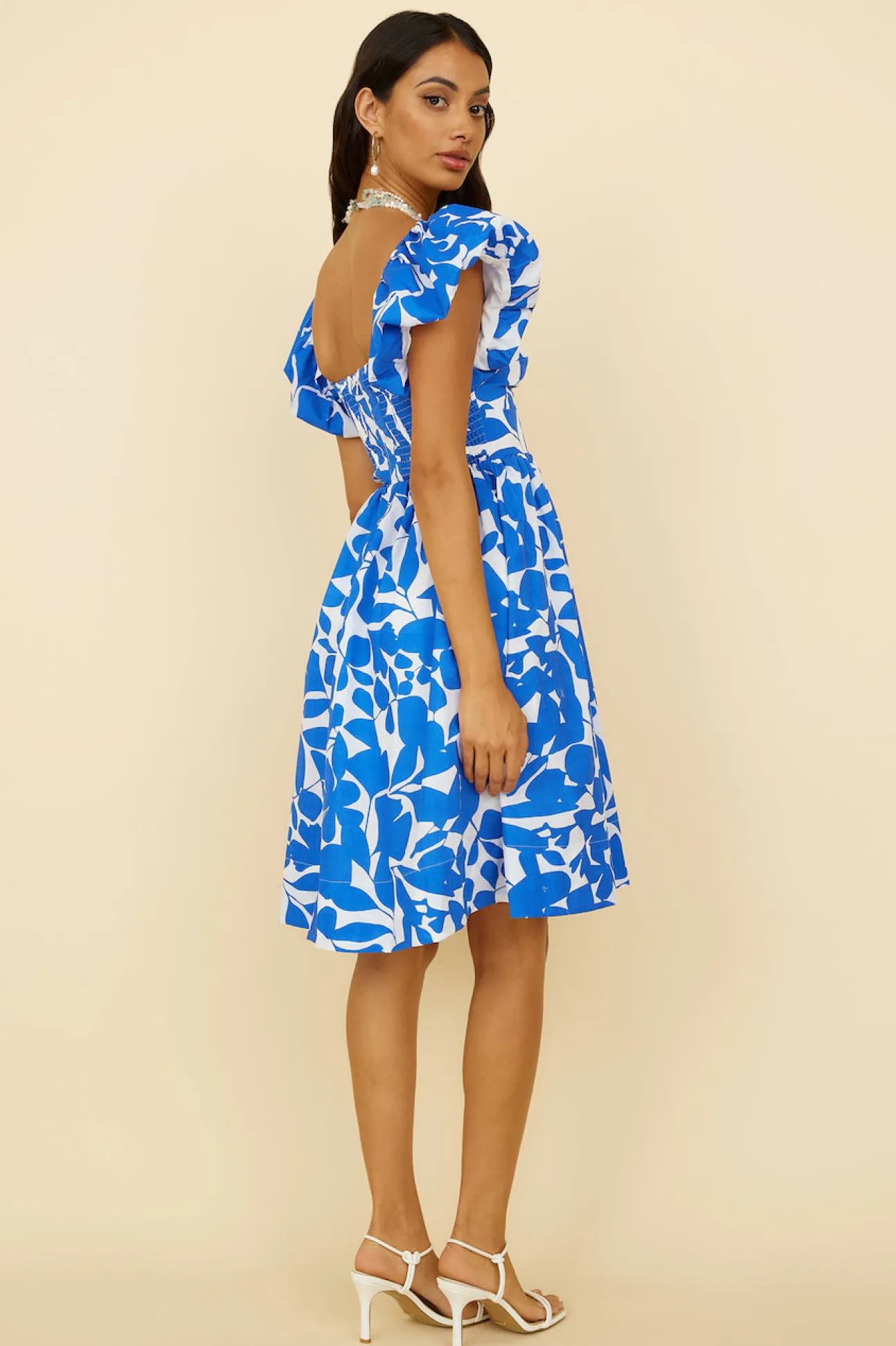Core Values Midi Dress Blue