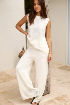 Cozy Evenings Pant White