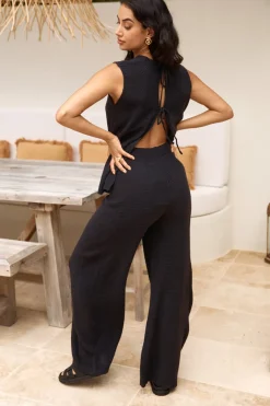Cozy Evenings Vest Top Black